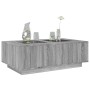 Mesa de centro con Infinity LED gris Sonoma 116x69x40 cm by , Coffee table - Ref: Foro24-3284061, Price: 223,68 €, Discount: %
