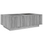 Mesa de centro con Infinity LED gris Sonoma 116x69x40 cm by , Coffee table - Ref: Foro24-3284061, Price: 223,68 €, Discount: %
