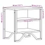 Mesitas noche 2 uds madera ingeniería roble ahumado 40x30x40 cm by , Nightstands - Ref: Foro24-848499, Price: 52,47 €, Discou...