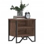 Mesitas noche 2 uds madera ingeniería marrón roble 40x30x40 cm by , Nightstands - Ref: Foro24-848503, Price: 46,74 €, Discoun...