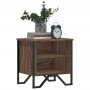 Zwei Nachttische aus braunem Eichenfurnierholz, 40x30x40 cm. von , Nachttische - Ref: Foro24-848503, Preis: 46,15 €, Rabatt: %
