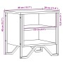 Mesitas noche 2 uds madera ingeniería marrón roble 40x30x40 cm by , Nightstands - Ref: Foro24-848503, Price: 46,74 €, Discoun...
