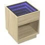 Couchtisch mit Infinity LED Eiche Sonoma 40x40x50 cm von , Couchtisch - Ref: Foro24-847646, Preis: 59,42 €, Rabatt: %