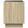 Mesa de centro con Infinity LED roble Sonoma 40x40x50 cm by , Coffee table - Ref: Foro24-847646, Price: 60,20 €, Discount: %