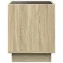 Mesa de centro con Infinity LED roble Sonoma 40x40x50 cm by , Coffee table - Ref: Foro24-847646, Price: 59,42 €, Discount: %
