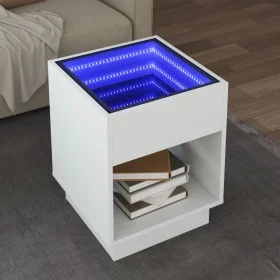 Mesa de centro con Infinity LED blanco 40x40x50 cm by , Coffee table - Ref: Foro24-847644, Price: 59,68 €, Discount: %
