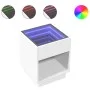 Mesa de centro con Infinity LED blanco 40x40x50 cm by , Coffee table - Ref: Foro24-847644, Price: 59,68 €, Discount: %