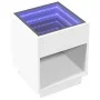 Mesa de centro con Infinity LED blanco 40x40x50 cm by , Coffee table - Ref: Foro24-847644, Price: 59,68 €, Discount: %
