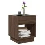 Mesa de centro con Infinity LED marrón roble 40x40x50 cm by , Coffee table - Ref: Foro24-847650, Price: 68,22 €, Discount: %