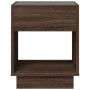 Mesa de centro con Infinity LED marrón roble 40x40x50 cm by , Coffee table - Ref: Foro24-847650, Price: 69,21 €, Discount: %