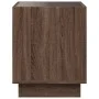 Mesa de centro con Infinity LED marrón roble 40x40x50 cm by , Coffee table - Ref: Foro24-847650, Price: 68,22 €, Discount: %