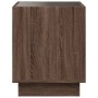 Mesa de centro con Infinity LED marrón roble 40x40x50 cm by , Coffee table - Ref: Foro24-847650, Price: 69,21 €, Discount: %