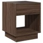 Mesa de centro con Infinity LED marrón roble 40x40x50 cm by , Coffee table - Ref: Foro24-847650, Price: 68,22 €, Discount: %