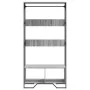 Grauer Sonoma-Ingenieurholzschrank 90x50x180 cm von , Kommoden-Organizer und Bar-Kleiderbügel - Ref: Foro24-848672, Preis: 10...