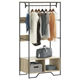 Ingenieurholzschrank Sonoma-Eiche 90x50x180 cm von , Kommoden-Organizer und Bar-Kleiderbügel - Ref: Foro24-848670, Preis: 106...