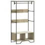 Armario de madera de ingeniería roble Sonoma 90x50x180 cm by , Dresser Organizers and Bar Hangers - Ref: Foro24-848670, Price...