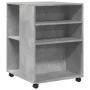 Mesa auxiliar ruedas madera ingeniería gris hormigón 55x60x78cm by , Filing cabinets - Ref: Foro24-853158, Price: 69,33 €, Di...