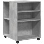 Mesa auxiliar ruedas madera ingeniería gris hormigón 55x60x78cm by , Filing cabinets - Ref: Foro24-853158, Price: 69,95 €, Di...