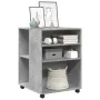 Beistelltisch mit Rädern aus Holz, graue Betonoptik, 55x60x78cm. von , Aktenschränke - Ref: Foro24-853158, Preis: 69,01 €, Ra...