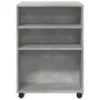 Mesa auxiliar ruedas madera ingeniería gris hormigón 55x60x78cm by , Filing cabinets - Ref: Foro24-853158, Price: 69,33 €, Di...