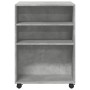Mesa auxiliar ruedas madera ingeniería gris hormigón 55x60x78cm by , Filing cabinets - Ref: Foro24-853158, Price: 69,95 €, Di...