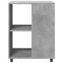 Mesa auxiliar ruedas madera ingeniería gris hormigón 55x60x78cm by , Filing cabinets - Ref: Foro24-853158, Price: 69,95 €, Di...