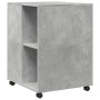 Mesa auxiliar ruedas madera ingeniería gris hormigón 55x60x78cm by , Filing cabinets - Ref: Foro24-853158, Price: 69,95 €, Di...