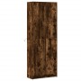 Aparador con LED madera ingeniería roble ahumado 74x32,5x200 cm by , Sideboards - Ref: Foro24-3307895, Price: 184,61 €, Disco...