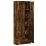 Aparador con LED madera ingeniería roble ahumado 74x32,5x200 cm by , Sideboards - Ref: Foro24-3307895, Price: 181,77 €, Disco...