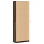 Aparador con LED madera ingeniería marrón roble 74x32,5x200 cm by , Sideboards - Ref: Foro24-3307897, Price: 165,30 €, Discou...