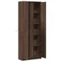 Aparador con LED madera ingeniería marrón roble 74x32,5x200 cm by , Sideboards - Ref: Foro24-3307897, Price: 165,30 €, Discou...