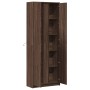 Aparador con LED madera ingeniería marrón roble 74x32,5x200 cm by , Sideboards - Ref: Foro24-3307897, Price: 167,54 €, Discou...