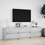 TV-Möbel mit LED-Beleuchtung aus grauem Sonoma-Ingenieurholz, 180x34x50 cm. von , TV-Möbel - Ref: Foro24-3307931, Preis: 178,...