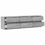 Mueble de TV con LED madera ingeniería gris Sonoma 180x34x50 cm by , TV Furniture - Ref: Foro24-3307931, Price: 176,59 €, Dis...