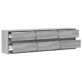 Mueble de TV con LED madera ingeniería gris Sonoma 180x34x50 cm by , TV Furniture - Ref: Foro24-3307931, Price: 178,09 €, Dis...