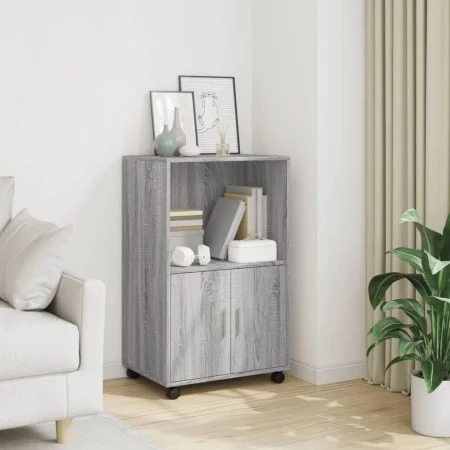 Rollschrank aus grauem Sonoma-Ingenieurholz 55x40x91 cm von , Sideboards - Ref: Foro24-853187, Preis: 65,30 €, Rabatt: %