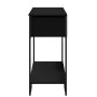 Schwarzer Konsolentisch aus Ingenieurholz, 100x35x74,5 cm. von , Seitentische - Ref: Foro24-848529, Preis: 53,12 €, Rabatt: %