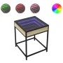 Mesa de centro con Infinity LED roble Sonoma 40x40x51 cm by , Coffee table - Ref: Foro24-847673, Price: 58,52 €, Discount: %