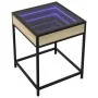 Mesa de centro con Infinity LED roble Sonoma 40x40x51 cm by , Coffee table - Ref: Foro24-847673, Price: 58,52 €, Discount: %