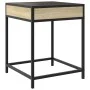 Mesa de centro con Infinity LED roble Sonoma 40x40x51 cm by , Coffee table - Ref: Foro24-847673, Price: 58,52 €, Discount: %