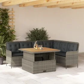 Set de sofás de jardín con cojines 2 pzas ratán sintético gris by , Garden sets - Ref: Foro24-3262084, Price: 531,59 €, Disco...