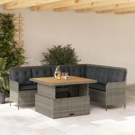 Set de sofás de jardín con cojines 2 pzas ratán sintético gris by , Garden sets - Ref: Foro24-3262084, Price: 531,59 €, Disco...