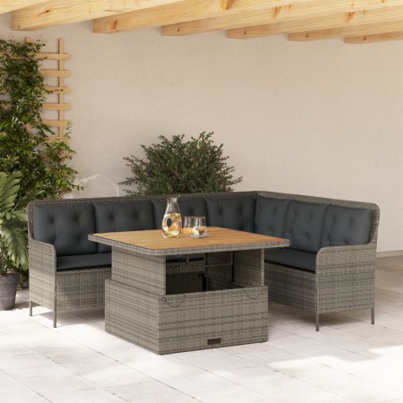 Set de sofás de jardín con cojines 2 pzas ratán sintético gris by , Garden sets - Ref: Foro24-3262084, Price: 503,40 €, Disco...