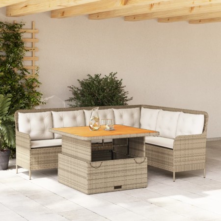 Set de sofás de jardín 2 pzas y cojines ratán sintético marrón by , Garden sets - Ref: Foro24-3262086, Price: 544,54 €, Disco...