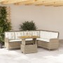 Gartensofagarnitur 2-teilig mit braunen Polyrattan-Kissen. von , Gartensets - Ref: Foro24-3262090, Preis: 478,56 €, Rabatt: %
