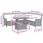 Gartensofagarnitur 2-teilig mit braunen Polyrattan-Kissen. von , Gartensets - Ref: Foro24-3262090, Preis: 478,56 €, Rabatt: %