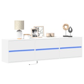 Wand-TV-Möbel mit weißem LED-Licht 180x31x45 cm von , TV-Möbel - Ref: Foro24-3307933, Preis: 147,50 €, Rabatt: %