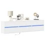 Mueble de TV de pared con LED blanco 180x31x45 cm by , TV Furniture - Ref: Foro24-3307933, Price: 145,45 €, Discount: %