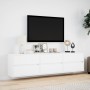 Wand-TV-Möbel mit weißem LED-Licht 180x31x45 cm von , TV-Möbel - Ref: Foro24-3307933, Preis: 147,50 €, Rabatt: %
