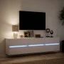 Mueble de TV de pared con LED blanco 180x31x45 cm by , TV Furniture - Ref: Foro24-3307933, Price: 145,45 €, Discount: %